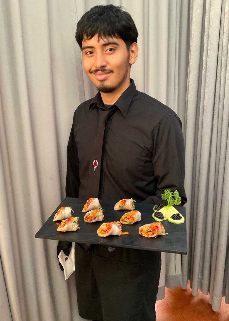 Event Server with appetizer tray